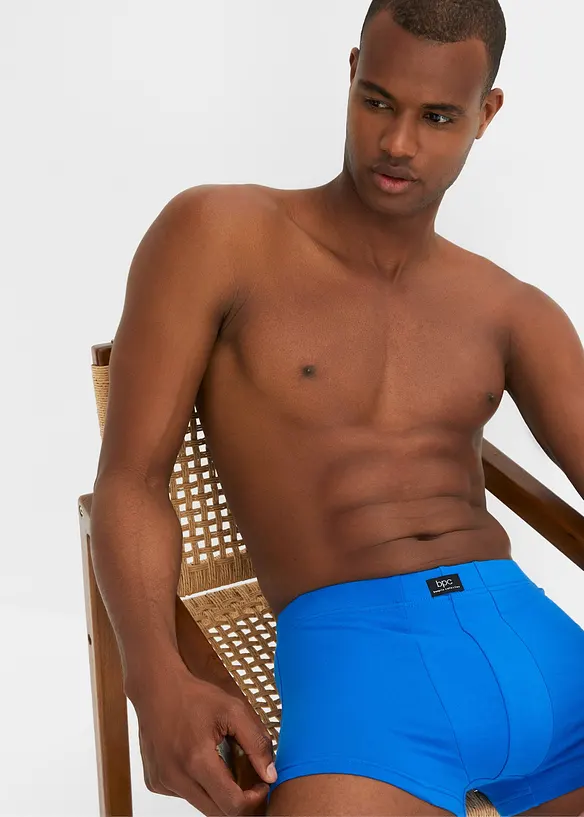 Boksershorts i ettersittende modell med økologisk bomull (3-pack), bonprix