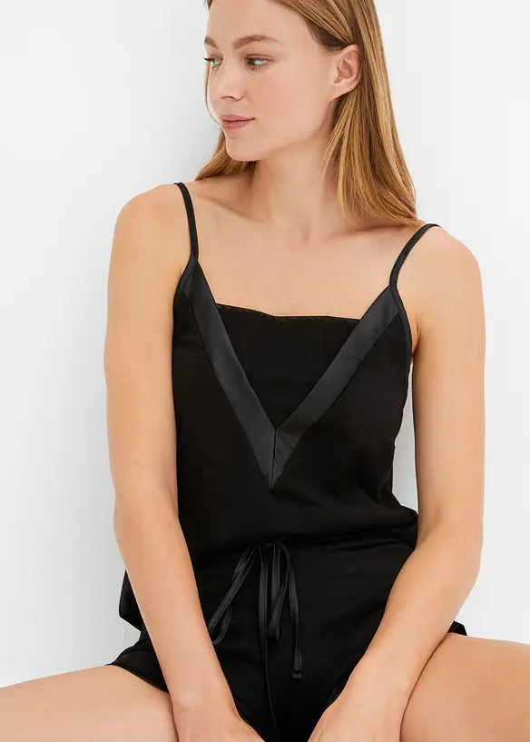 Kort pyjamas av myk viskosemiks, bonprix