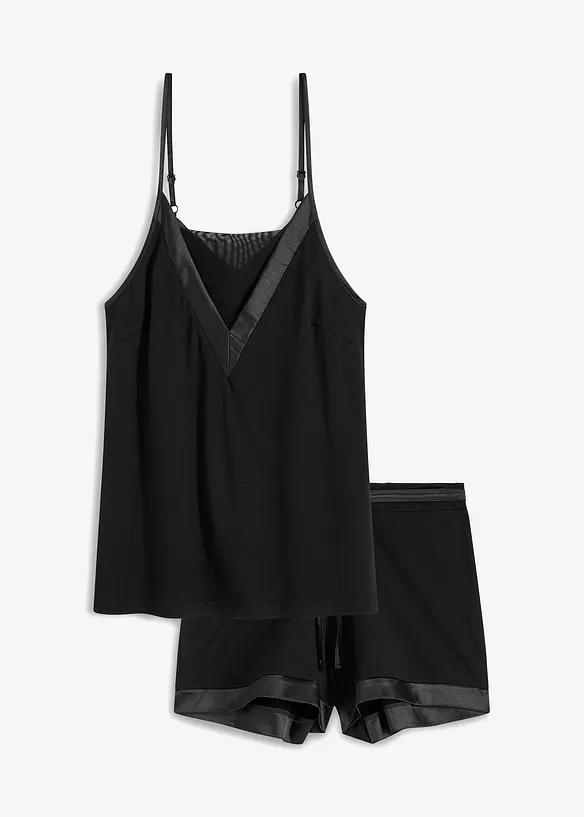 Kort pyjamas av myk viskosemiks, bonprix
