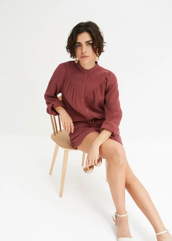 Musselin-bluse, bonprix