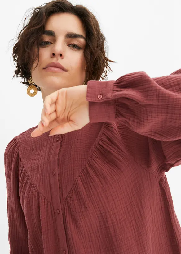 Musselin-bluse, bonprix