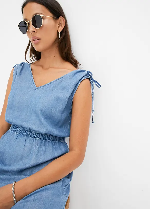 Kjole av glatt tencel, bonprix