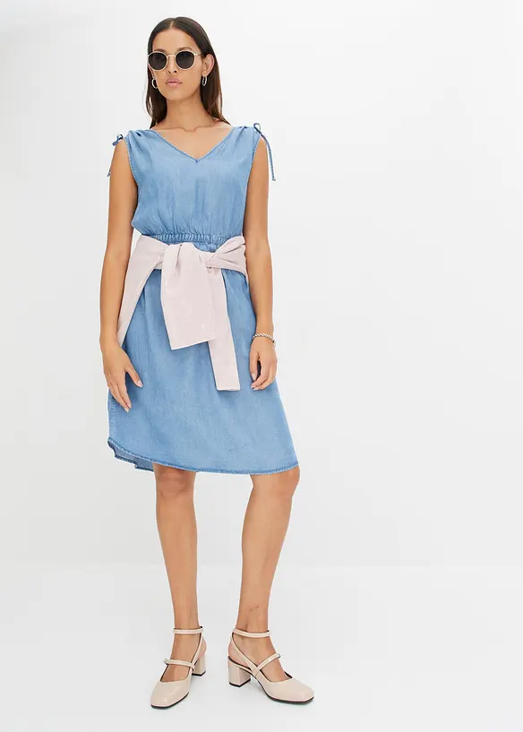Kjole av glatt tencel, bonprix