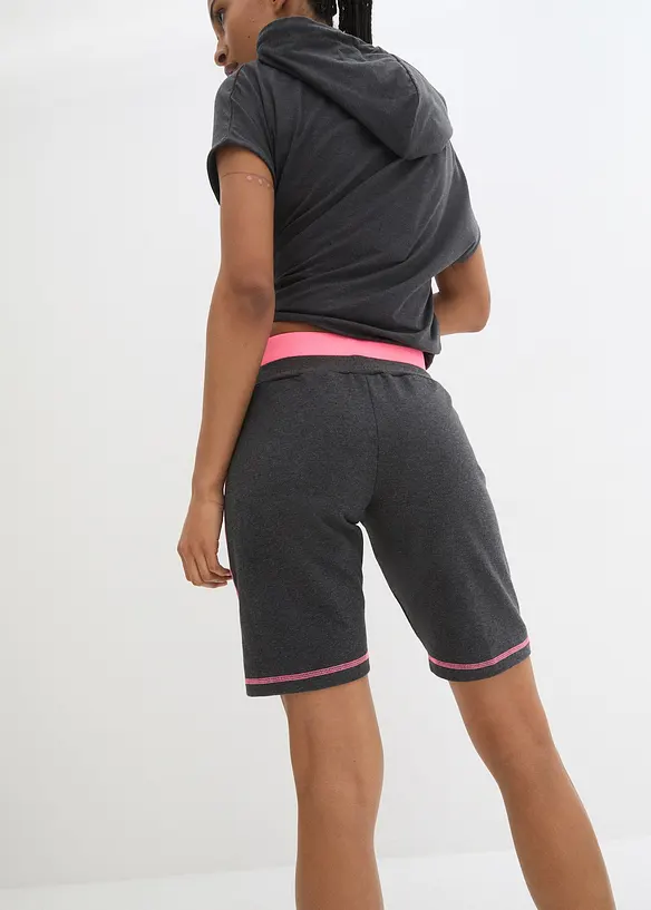 Sweatshorts i bomullsmiks, bonprix