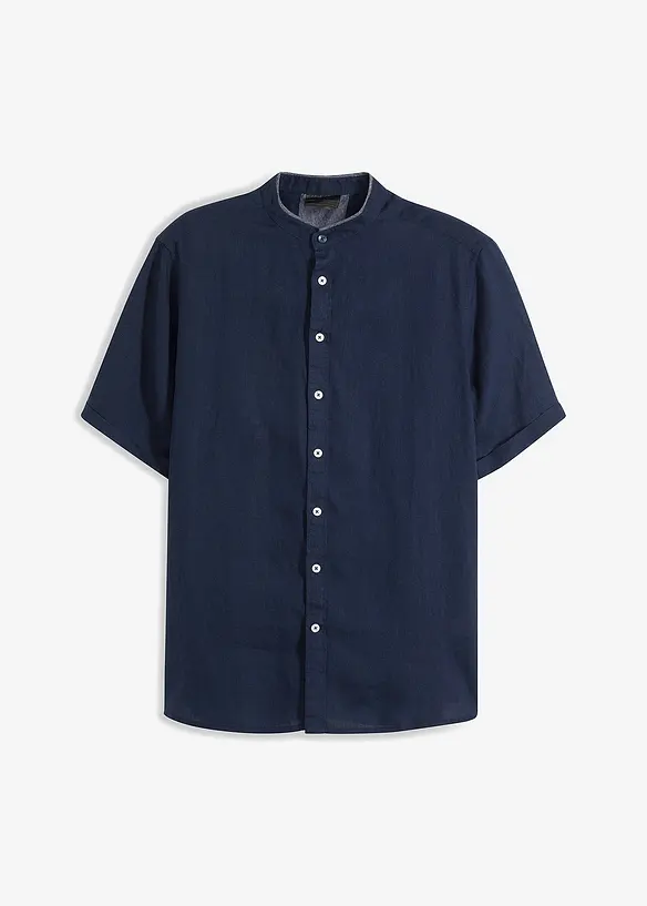 Kortermet skjorte i 100% lin, bonprix