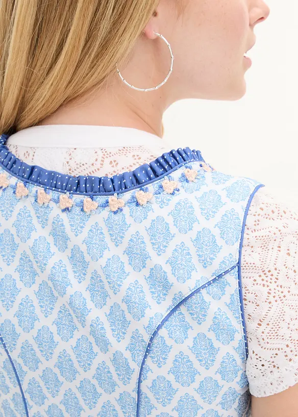 Dirndl med forkle, knelang (2-delt sett), bonprix