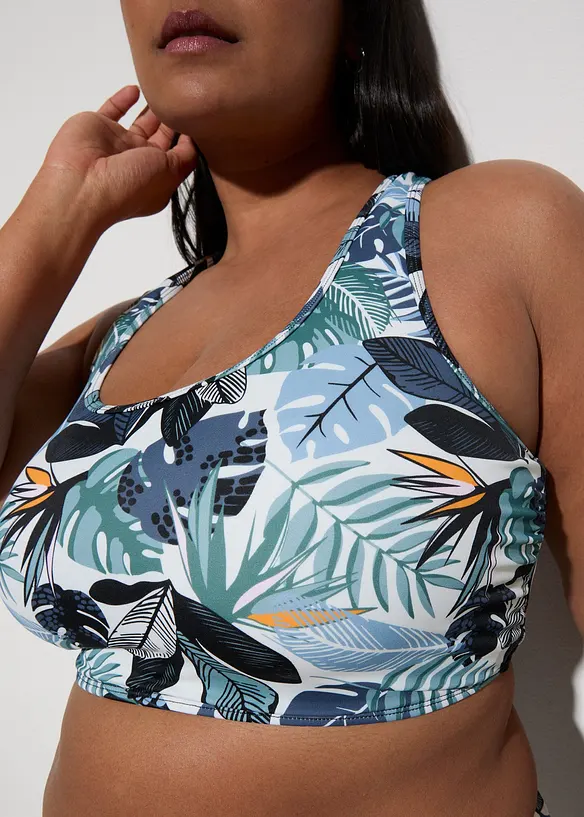 Bustier-bikini (2-delt sett) med kryssende stropper, bonprix