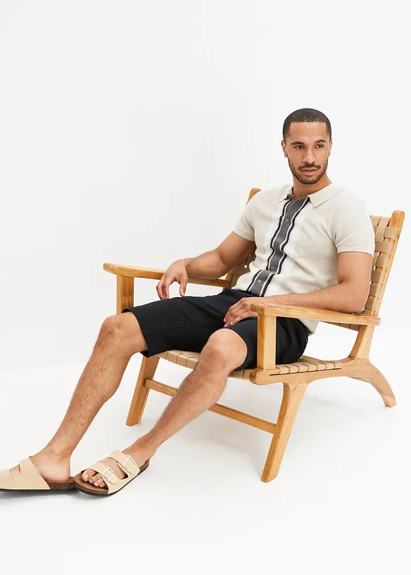 Slip on-jeansbermuda med stretch, Regular Fit (2-pack), bonprix