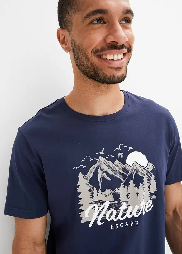 T-skjorte i 100% økologisk bomull, bonprix
