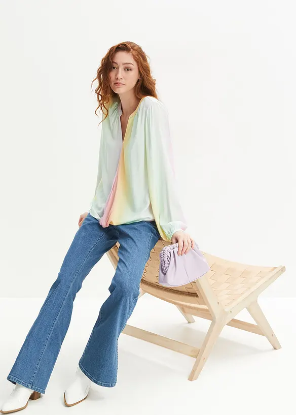 Bluse i lett viskose, bonprix