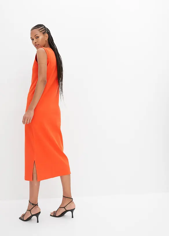 Jerseykjole i bomull med stretch, bonprix