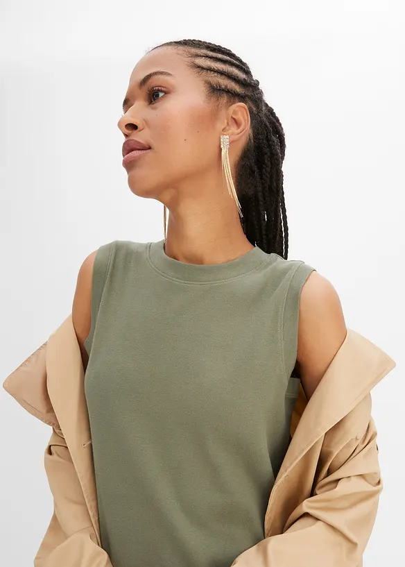 Jerseykjole i bomull med stretch, bonprix