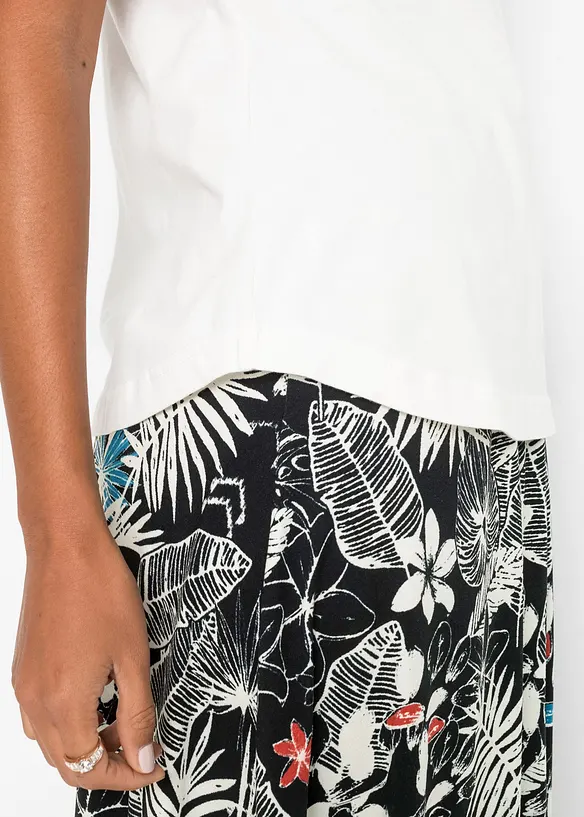 Ermeløs topp i 100% økologisk bomull, bonprix