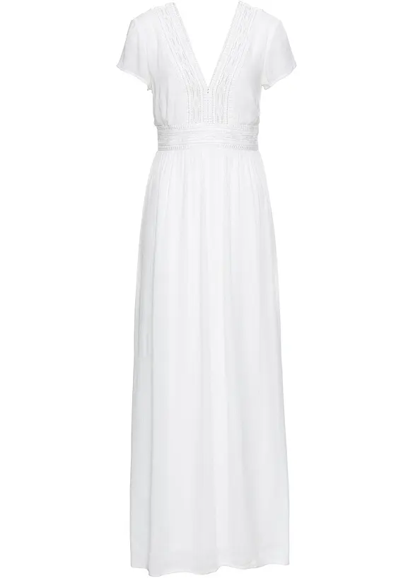 Maxikjole i lett viskose, bonprix