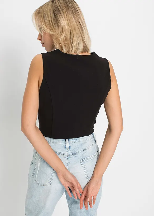 Dressvest av formstabilt interlock-materiale, bonprix