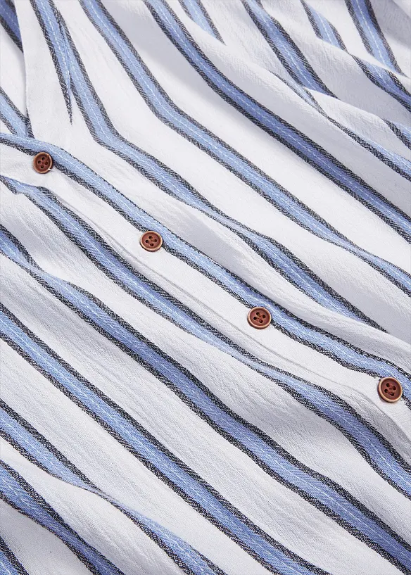Krinklet bluse av lett viskose, bonprix
