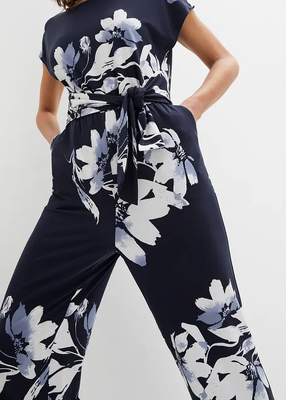 Jumpsuit med knytebelte, bonprix