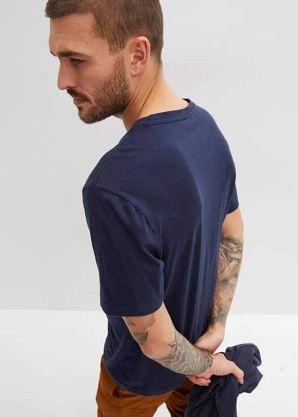 T-skjorte i 100% økologisk bomull (2-pack), bonprix