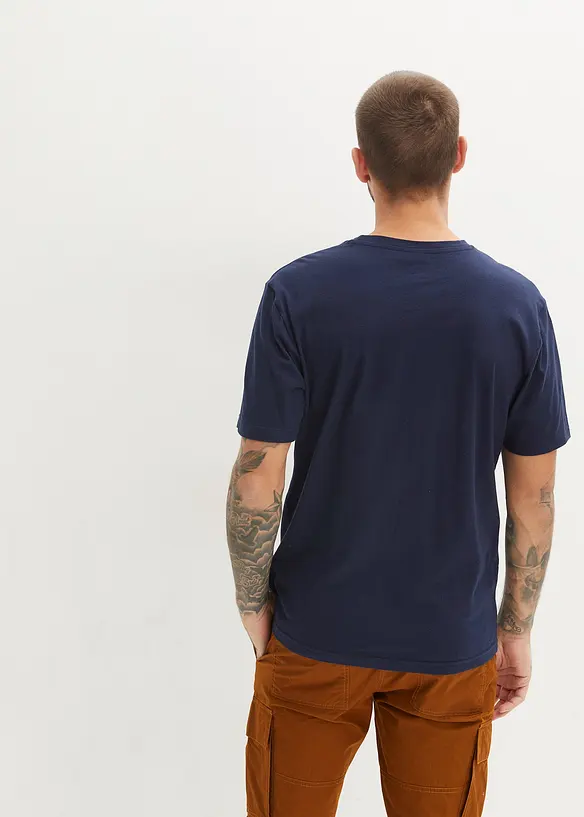 T-skjorte i 100% økologisk bomull (2-pack), bonprix