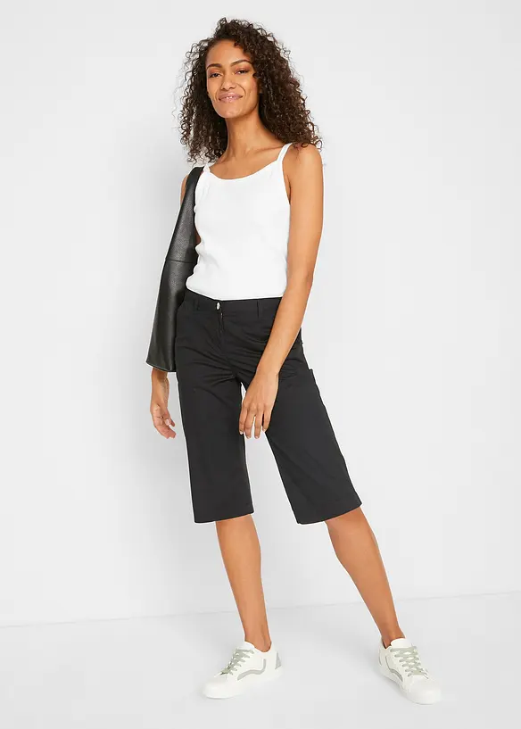 Lang bermudashorts med elastisk linning, bonprix
