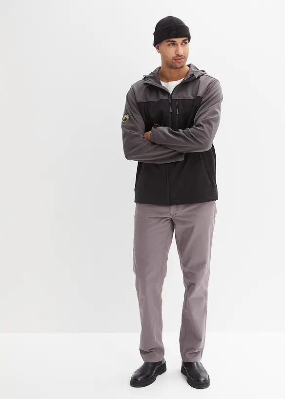 Regular Fit-twillbukse i ren bomull, Straight, bonprix