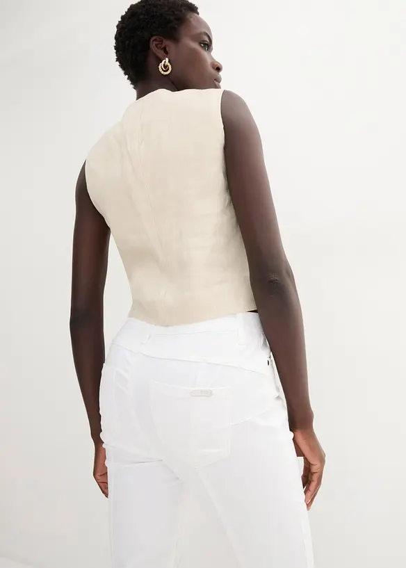 Bukse i bomullsmiks med stretch, bonprix