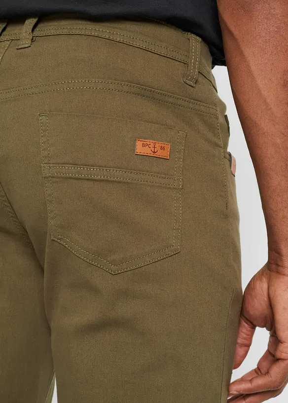 Regular fit stretchbukse, Straight, bonprix