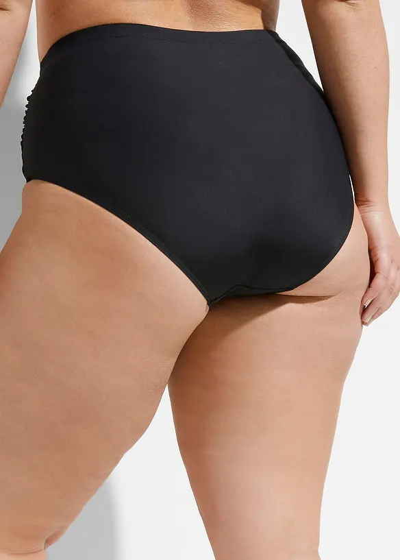 High Waist shape-bikinibukse med rynking, bonprix