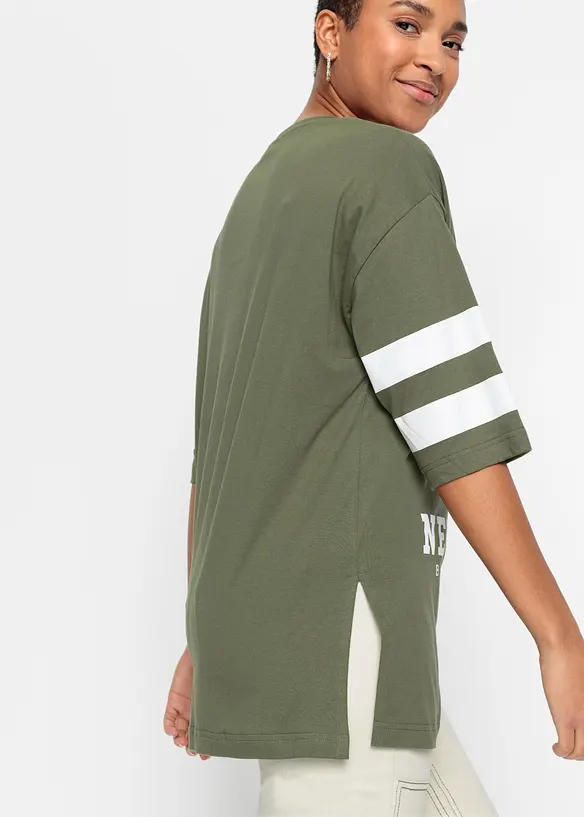Oversized topp i 100% økologisk bomull, bonprix