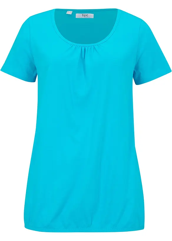 Topp i 100% bomull, kortermet, bonprix