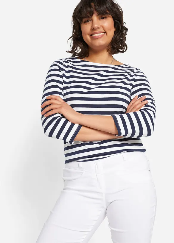 Bengalin-bukse med stretch, Straight, bonprix