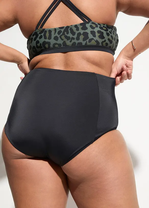 High Waist-bikinitruse med normal benskjæring, bonprix