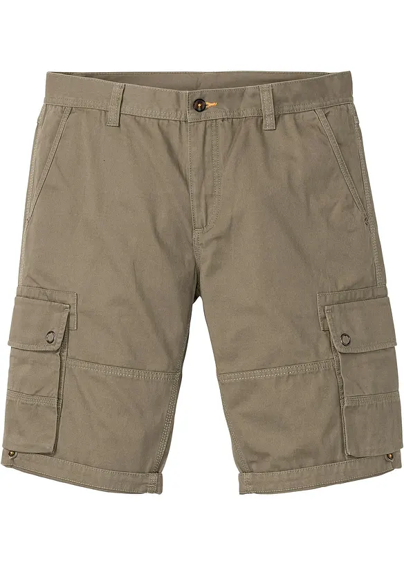 Cargo-bermuda i ren bomull, Regular Fit, bonprix
