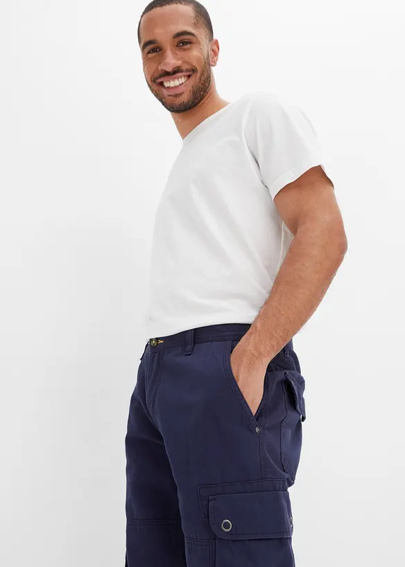 Cargo-bermuda i ren bomull, Regular Fit, bonprix