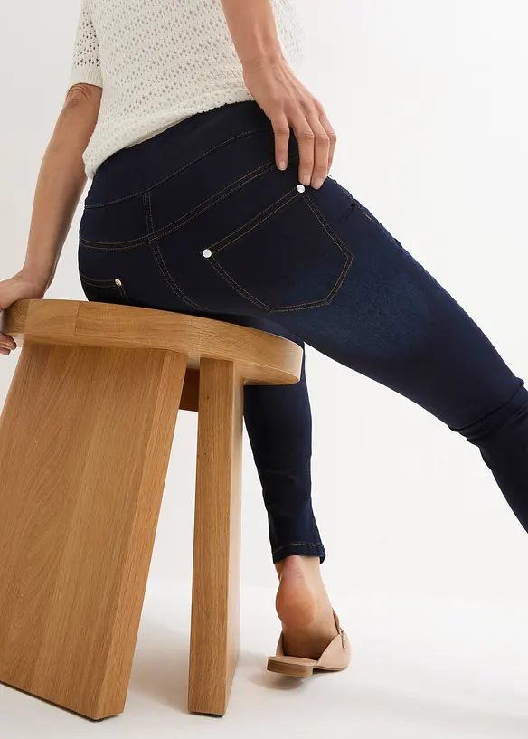 Straight-jeans Mid Waist, super stretch med komfortlinning, bonprix