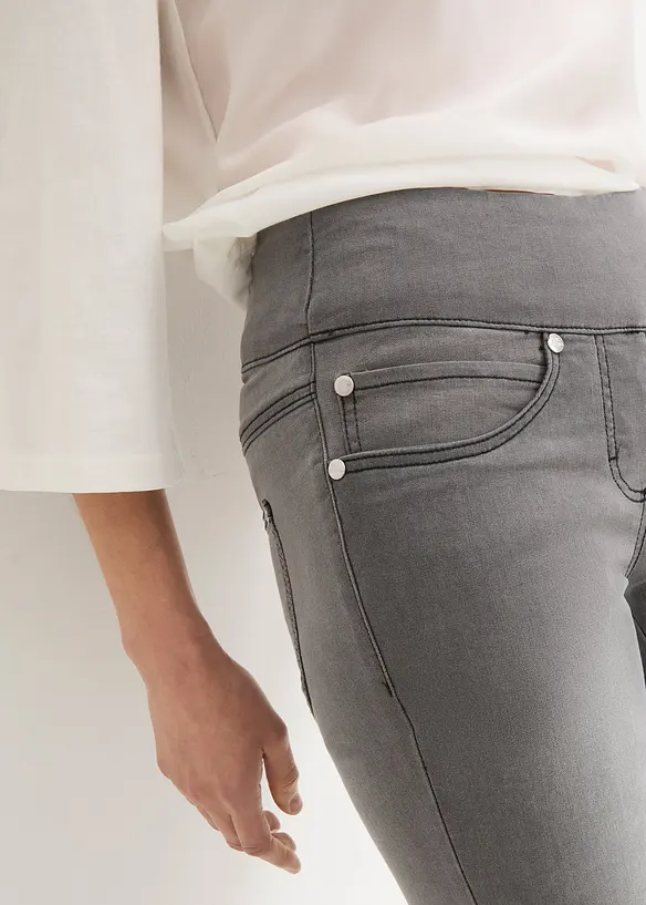 Straight-jeans Mid Waist, super stretch med komfortlinning, bonprix
