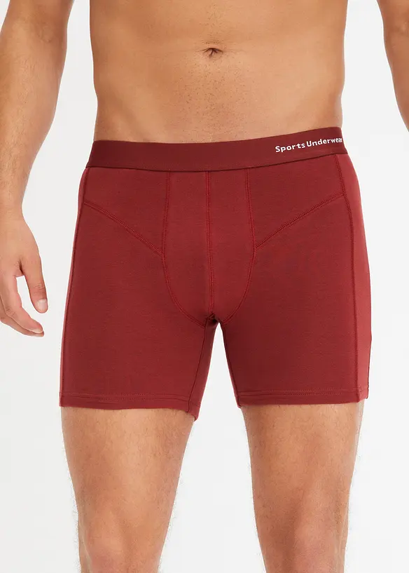 Boxer mellomlang med økologisk bomull, bonprix