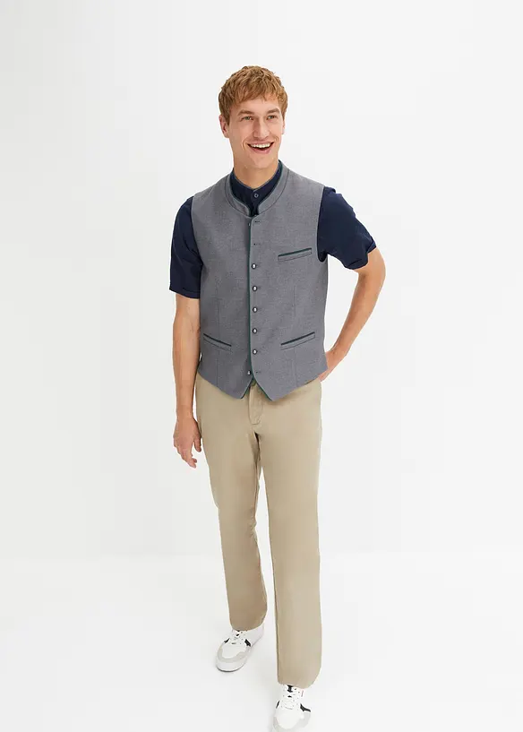 Drakt-vest i ull-look, bonprix