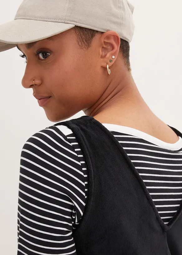 Selekjole av jersey-cord, bonprix