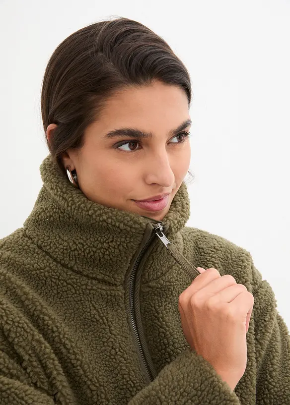 Fôret teddyfleece-jakke, bonprix