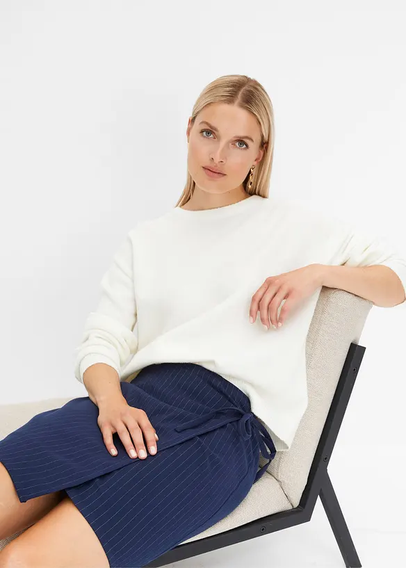 Miniskjørt med omslag-look, bonprix