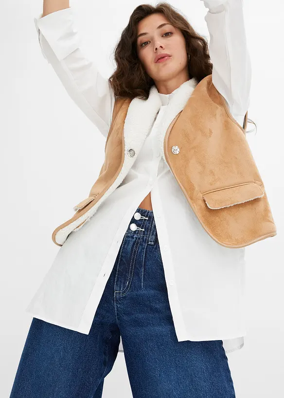 Wide Leg-jeans, High Waist, bonprix