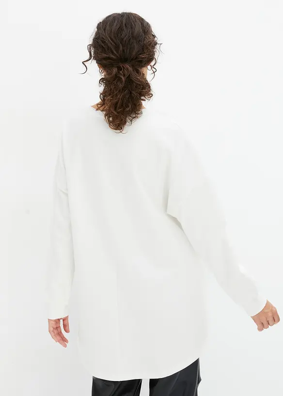 Oversized sweatshirt i 100% bomull, bonprix