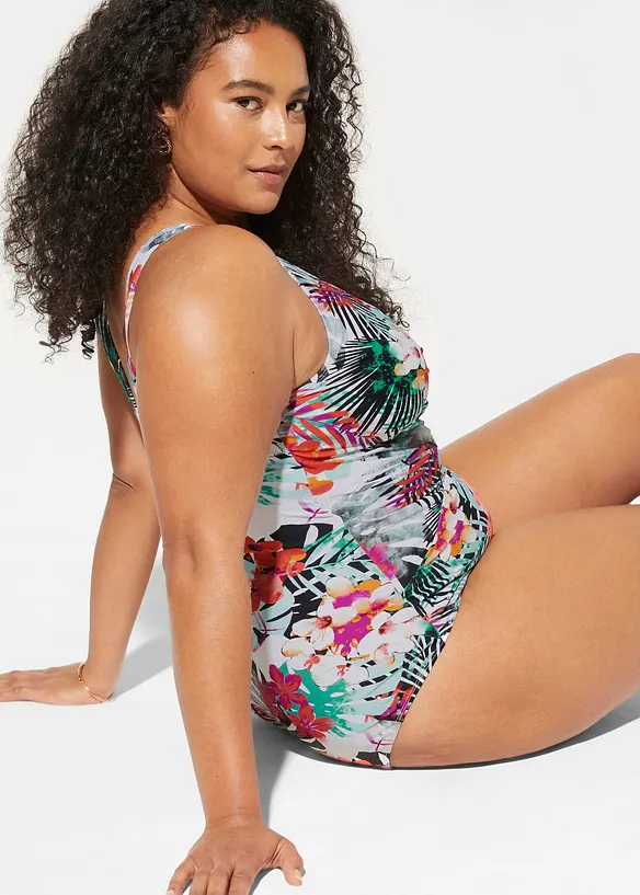 Shape-badedrakt i omslagsmodell, middels formende, bonprix