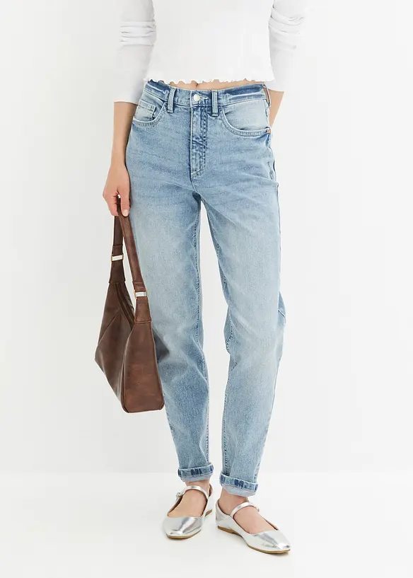 Mom-jeans High Waist, Stretch, bonprix