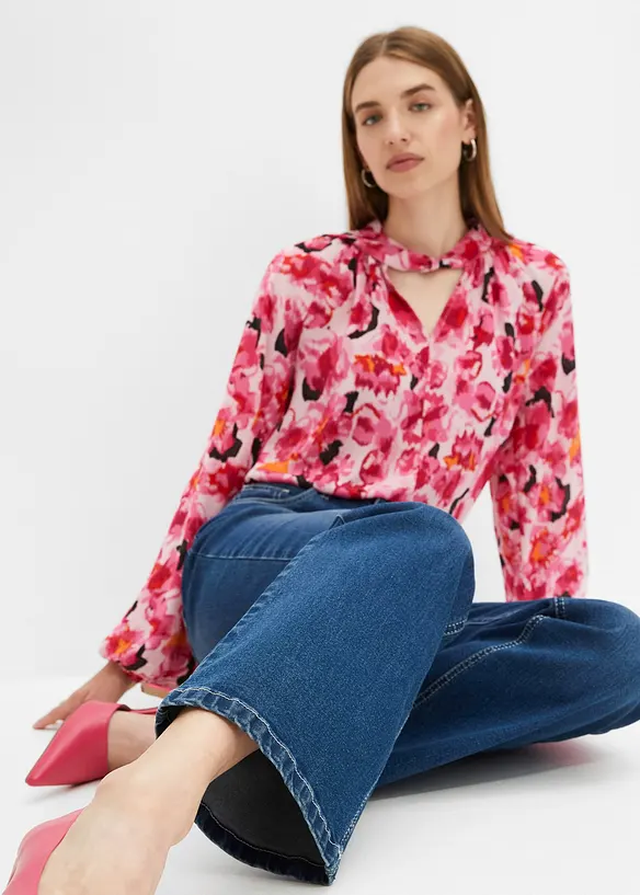 Wide Leg-jeans High Waist, bonprix