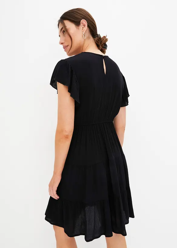 Minikjole med broderi, bonprix