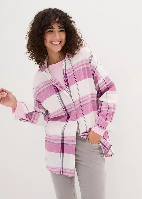 Flanellskjorte av 100% bomull, bonprix
