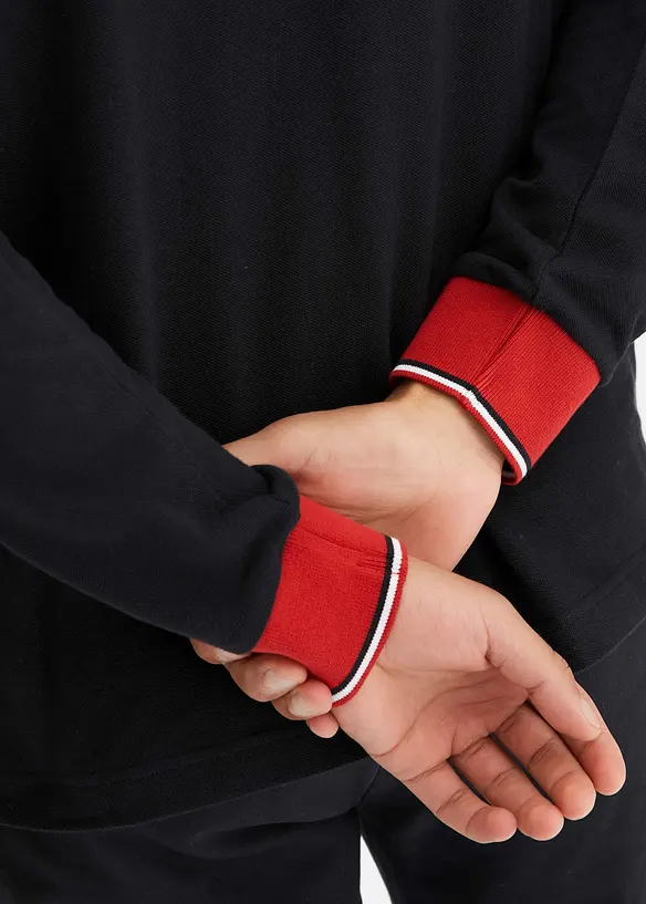 Langermet poloshirt, bonprix