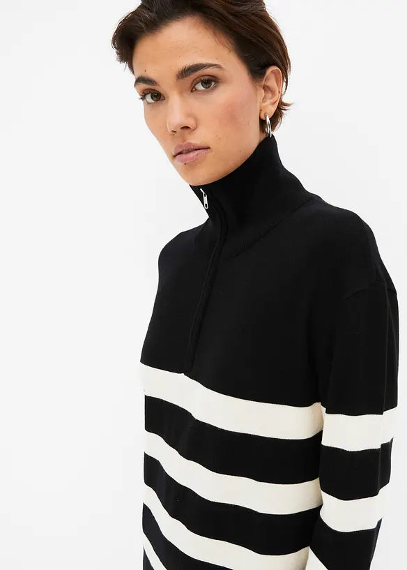 Strikket minikjole, bonprix